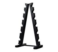 Harilla Commercial Dumbbell Rack Vertical Weight Storage Stand Organizer Steel Construction Curved Cradle Slots Wide Base Crossbar Grip Feet suitable for home