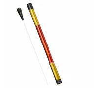 Harilla Conductor Fiberglass Orchestra Choir Band With Pear Shape Ebony Handle And Consistent Balance Suitable for concert school bands choral rehearsals, Blk With Baton Tube