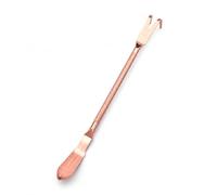Harilla Cultivation Rake Gardening Soil Loosening Weeding Soil Pressing Tool Thickened Metal Sturdy Build Suitable for Lawn Borders Vegetable Patches, Rose Gold Bear Paw Rake