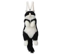 Harilla Cute Cat Plush Backpack Purse Daypack Lovey Plush Bag for Child Pet Lovers Women, No Scarf