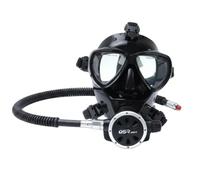 Harilla Diving Face Full Snorkel Breathing Setup Regulator Connection Screen Silicone Skirt Fit For Scuba Diving Assistance Jobs , Black , Full Face Mask With Second Stage Regulator And LP Hose