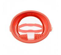 Harilla Diving Goggles Snorkel Swim With Reinforced Lens Panoramic Sight Silicone Seal Adjustable Head Strap Suitable for snorkeling beach trips underwater , Coral Red