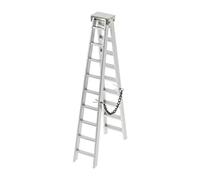Harilla DIY Mini Ladder 1/10 RC Car Accessory Mini Stairs RC Decoration DIY Upgrades Part Realistic Stylish for SCX10 90046, 15cm