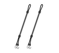 Harilla Dock Rod for Boat Mooring/Docking Replacement for Dock Rope Reusable for Men with Hook Black Mooring Rod for Jon Boat Owners, 22 inch