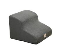 Harilla Dog Stair 2 Steps Dog Ladder Portable Non Slip Removable Washable Cover Pet Stairs for Older Dogs Pet Ramp for High Bed Car, Gray