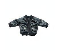 Harilla Doll Jacket Shiny Windbreaker Coat Outerwear With Working Zipper And Sl ppearance cloth textile suitable for OB11 1/12 BJD dolls and creative mix and match