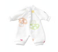 Harilla Doll Pajama Suit OB11 Romper Clothes Outfit With Front Button Style and Lace Trim Cloth Material suitable for hobby crafting sewing customization doll , Ob11 , Mushroom Print