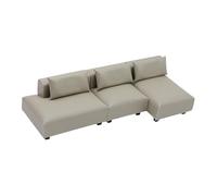 Harilla Dollhouse Couch Model Simulation Modern Decorative Miniature Furniture Dolls House Decoration for DIY Gift Micro Landscape, M 1row gray