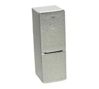 Harilla Dollhouse Mini Fridge 1:64 Miniature Freezer Educational Toy Resin Accessories Decoration Pretend Play Toy Refrigerator, Two Doors