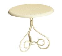 Harilla Dollhouse Miniature Table Simulation Restaurant Desk Photo Props Lightweight Kids Toy Small Dining Table for Home Apartment