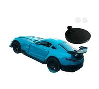Harilla Drift Car Model Toy Center Console Decor, 1/64 Dynamic Vehicle Turn and Follow Drift, Universal Automotive Accessories, Blue Green