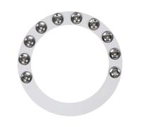 Harilla Drum Cymbals Rings, Cymbal Tambourine Percussion Drum Accessory, Drum Players Gift, argent