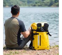 Harilla Dry Bag Waterproof Backpack PVC Floating Sack With Transparent Front Panel And Secure Buckle Closure suitable for boating rafting canoeing fishing camping, Array, Royal Blue, 30L