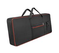 Harilla Electric Piano Case, 61Key Keyboard Gig Bag, Anti Shock Carrying Case, Waterproof Handbag for Performance, Travel, Music, Red