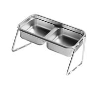 Harilla Elevated Cat Bowl, Food Container Drinking Supplies, Easy to Clean Raised Cat Food Bowl Tilted Pet for Small Dogs