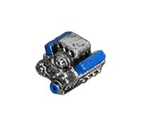 Harilla Engine Model Garage Scene Model 1/64 Scale Vehicle Diorama Decoration Collectible Realistic Pretend Play Toy Ornament, Style B