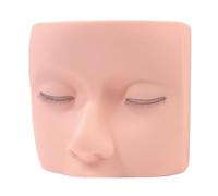 Harilla Eyelash Mannequin Head Make up Training Sturdy Portable Lash Extension Head Model for Advanced User Teaching Artists Beginner