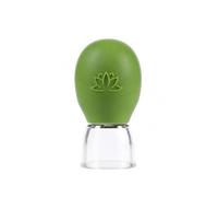 Harilla Facial Cupping Device Silicone Tool with Controlled Suction Helps Muscles and Brighten Look Suitable Routine Spa Aid Travel, Verde