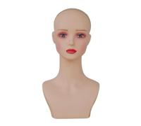 Harilla Female Mannequin Head, Holder Display Prop, Fashionable Realistic Manikin Head Bust Display Stand for Shopping Mall, Style C
