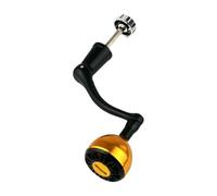 Harilla Fishing Reel Handle Tackle DIY Supplies Part Crank Ergonomic Grip Replacement for Saltwater Boat Fishing River Lake, Gold and Large