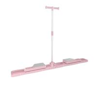 Harilla Fitness Training Board Slide Workout Board Leg Conditioning Machine With Timer Display PP Material Balance And Rhythm, Pink, Light Pink, Split Fitness Board With Timer And Handrail
