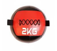 Harilla Fitness Weighted Ball Medicine Ball Training Ball Exercise Ball With Easy Grip Handles PVC Leather For Strength Training Home Gym Daily Practice, Red, 2kg 25cm Diameter
