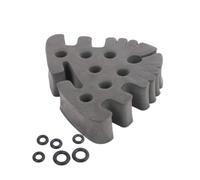 Harilla Fly Fishing Hook Stand Fly Tying Organizer Tool Holder Vise Mount Foam Insert With Holes And Slots For Hooks Bobbins And Scissors Suitable for tying desk home workshop on the go