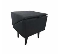 Harilla Folding Step Ramp Pet Stairs Dog Ramp Stool Wooden Material Foldable Storage Safe Surface Suitable for Small Pets Sofa Climbing Bedroom Access, Black, Linen