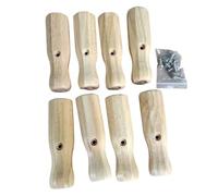 Harilla Football Game Handle Wooden Foosball Table Soccer Rod Replacement Comfortable Grip Pre-Drilled Holder Smooth Play Quick Install Suitable for Competitive Match Home Use, Wood