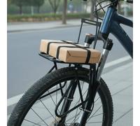 Harilla Front Rack Bike Carrier Cargo Rack Luggage Shelf Front Mount Strong High Carbon Steel With Side Rails And Large suitable for delivery errands riding, A