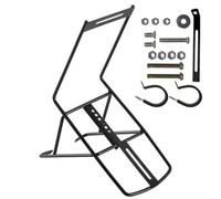 Harilla Front Rack Bike Carrier Cargo Rack Luggage Shelf Front Mount Strong High Carbon Steel With Side Rails And Large suitable for delivery errands riding, C Solid