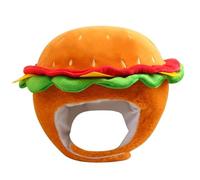 Harilla Funny Headpiece Hamburger Party Hat Wearable Burger Costume Lightweight Prop Three-Dimensional Design for Gatherings Photo Moments Cosplay