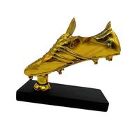 Harilla Golden Boot Soccer Trophy Soccer Trophy Birthday Gift Souvenir Figurine Resin Trophy for Furniture Office Party Favors Props, black base
