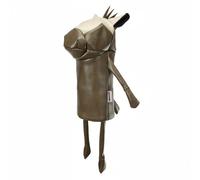Harilla Golf Head Cover PU Leather Headcover Wood Cover Protector With Secure Fit And Soft Inner Lining Suitable for Practice Course Storage, Gray Green