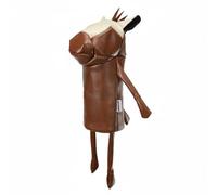 Harilla Golf Head Cover PU Leather Headcover Wood Cover Protector With Secure Fit And Soft Inner Lining Suitable for Practice Course Storage, Brown