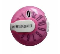 Harilla Golf Score Counter Stroke Tally Keeper With Single And Compact Polypropylene Suitable for golfers on practice rounds training, Transparent Pink