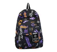 Harilla Graffiti Backpack Weekender Backpack Cartoon Carry on Backpack for Girls School, Black