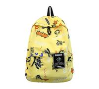 Harilla Graffiti Backpack Weekender Backpack Cartoon Carry on Backpack for Girls School, Yellow