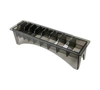 Harilla Guide Comb Storage Box Storage Box Compact 10 Grid Hair Tools Supplies Limit Comb Organizer Container for Home Barber, Black
