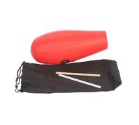 Harilla Guiro Instrument Guiro Shaker with 2 Scrapers, Shaped,Teaching Tool,Musical Training Tool Latin Percussion for Beginners, red