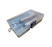 Harilla Guitar Bridge Pin Hole Slotting Saw Easy to Carry & Store Convenient Acoustic Guitar Saddle Saw, 0.7mm 1.3mm with Box