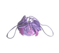 Harilla Gymnastics Ball Backpack Double Shoulder Strap with Tassels for Women Dance Bag Drawstring Bag for Swim Training Team Gifts, Violet S