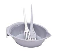 Harilla Hair Coloring Tool,Hair Dye Kit,Professional DIY Color Silicone Salon Tool, Tinting Bowl Color Mixing Colour Dyeing Set, Grey