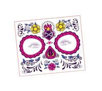 Harilla Halloween Face Sticker, Day of The Dead Face Sticker, Costume Accessory Party Favor, Style C
