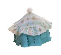 Harilla Hamster Hideout Cage Accessory Lovely Hideaway Sleeping Nest Hamsters House for Small Pets Guinea Pig Lemmings Chinchilla, blue