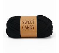 Harilla Handwoven Slippers Yarn T Shirt Yarn Knitting Yarn Crochet Cord with Strong Polyester for Creations Suitable for DIY Slippers Handbags Floor Mats Home Decor, Black