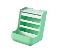 Harilla Hay Rack Grass Holder 2 in 1 Portable Easy Installation Sturdy Food Feeding Manger Bunny Hay Dispenser for Bunnies, green