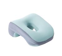 Harilla Head Cushion Desk Sleeping Napping Pillow Kids Size Memory Foam 24x12cm Multipurpose Washable with Zipper Lunch Break Pillow, Light Blue