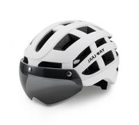 Harilla Headgear Bike Helmet With Visor Road Helmet Helmet Helmet With Front Visor And Side Top Ventilation suitable for office commuting endurance road, White