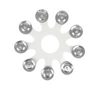 Harilla Hi Hat Tambourine Drum Spare Parts Sturdy Lightweight Wear Resistant Drum Cymbal Bell Rings Set Multipurpose for Concert KTV